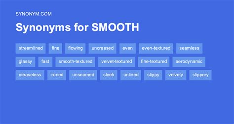 synonym smoother|synonym for running smoothly.